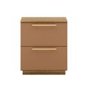 Ver imagem 4 de Mesa de Cabeceira 2 Gavetas 50cm Dubai Moderna:natura Camarim