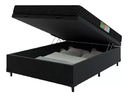 Ver imagem 5 de Cama Box Baú Casal Conforto Sintético Preto + Colchão Casal Conforto Espuma D33 28x138x188