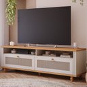 Ver imagem 1 de Rack Bancada para TV até 60 Polegadas 2 Gaveta Quioto Espresso Moveis