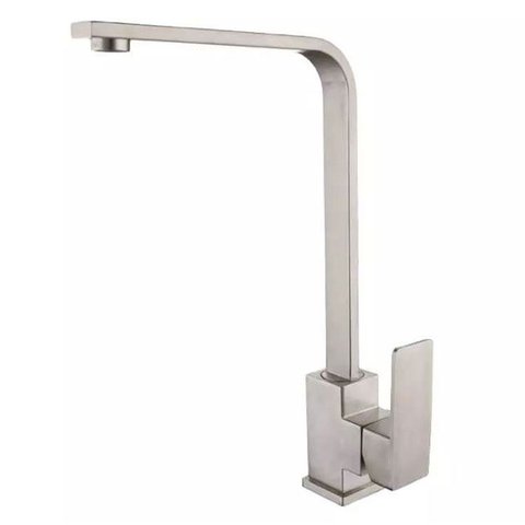 Torneira para Cozinha Luxo Gourmet Misturador Monocomando - Aço Escovado