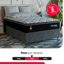 Ver imagem 5 de Cama Box Casal + Colchão Comfort Class Pillow Top 138x188 Preto/suede Cinza