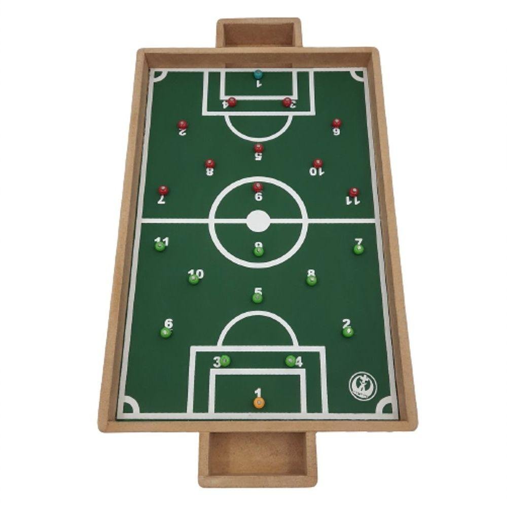 Brinquedo Infantil Campo Futebol Mdf Acompanha Moeda - 2