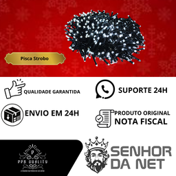 Pisca Natal Led Strobo 20 Metros 900 Leds Cordão Prova D'água - 7
