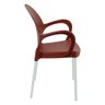 Cadeira Tramontina Grace Empilhável Terracota em Polipropileno Pés Alumínio - 3