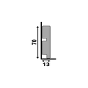Ver imagem 2 de Rodape 7cm Liso Cinza Glacial Poliestireno 451 Santa Luzia