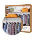 Ver imagem 6 de Guarda-roupa Casal Genova 6 Portas 4 Gavetas Cinamomo/branco - Carioca Móveis