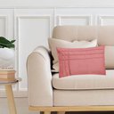 Ver imagem 2 de Kit 2 Capas para Almofada Drapeada Line T Retangular em Veludo Várias Cores Cor:rose