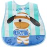 Babador Encanto para Bebê 45x28cm Cachorrinho Azul - 1
