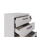 Ver imagem 6 de Gaveteiro Organizador Escritório 4 Gavetas e Chave F5 Office