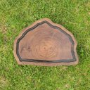 Ver imagem 5 de Tábua de Corte Formato Bolacha para Carne de Churrasco Madeira Rústica JMV Sortido