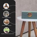 Ver imagem 6 de Mesinha Lateral Apoio Sala Mdf Branco 1 Un