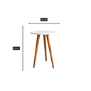 Ver imagem 5 de Mesinha Lateral Apoio Sala Mdf Branco 1 Un