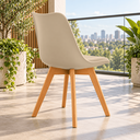 Ver imagem 7 de Conjunto Mesa de Jantar Redonda Preta 80cm com 2 Cadeiras Saarinen Leda Almofadadas para Sala de Jan