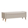 Recamier Bau Paris 1,20m Linho Bege - Inova Decor Inova Decorações - 2