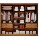 Ver imagem 3 de Guarda Roupa Casal Livorno 6 Portas 4 Gavetas com Espelho Cinamomo Fendi - Novo Horizonte