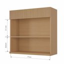 Ver imagem 3 de Armário Aéreo 2 Portas Realeza Premium 80cm Mdf Nesher