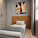 Ver imagem 3 de Cabeceira para Cama Solteiro Ripada Quarto Manila Nature