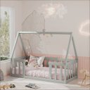 Ver imagem 2 de Cama Infantil Montessoriana Valentina Cinza
