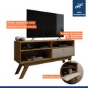 Ver imagem 4 de Rack para TV até 50 Polegadas 135,8cm 1 Porta Houston Marrom