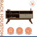 Ver imagem 3 de Rack para TV até 50 Polegadas 135,8cm 1 Porta Houston Marrom