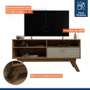 Ver imagem 5 de Rack para TV até 50 Polegadas 135,8cm 1 Porta Houston Marrom