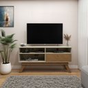 Ver imagem 1 de Rack para TV até 50 Polegadas 135,8cm 1 Porta Houston Bege