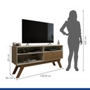 Ver imagem 6 de Rack para TV até 50 Polegadas 135,8cm 1 Porta Houston Bege