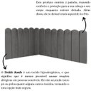Ver imagem 5 de Cabeceira Painel Cama King Box Nuvem Suede Sandy 195 cm:Cinza Escuro