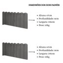 Ver imagem 6 de Cabeceira Painel Cama King Box Nuvem Suede Sandy 195 cm:Cinza Escuro