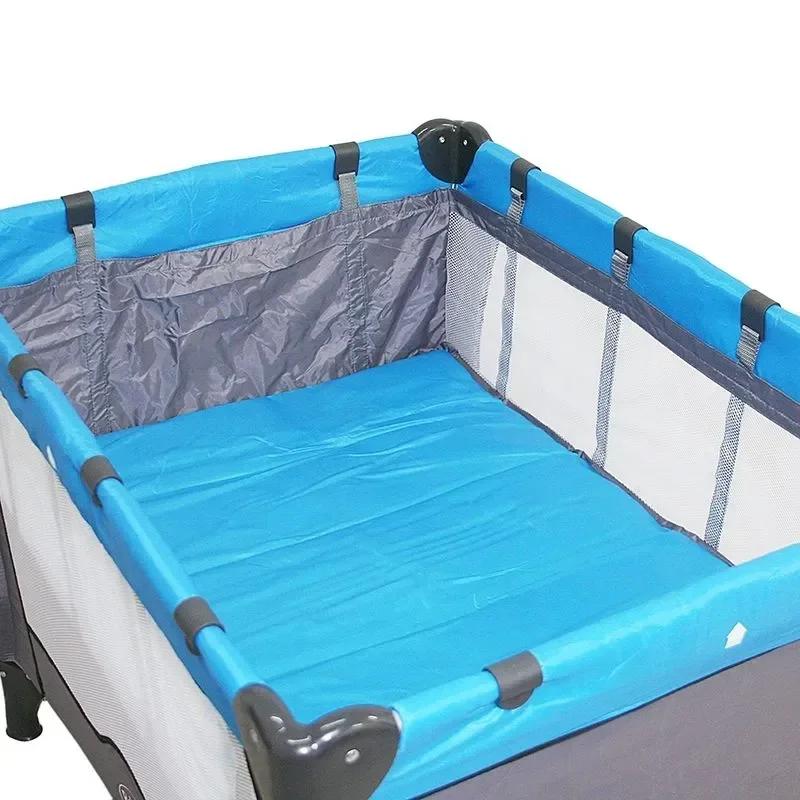 Berço Desmontável Compacto Liso Azul - Baby Style - 5