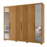 Guarda Roupa Araguaia 260cm 6 Portas Freijó com Espelho Moval - 10