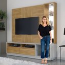 Ver imagem 7 de Estante Home para TV até 65 Polegadas 2 Gavetas 2 Nichos Nevada Valdemóveis