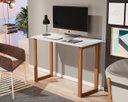 Ver imagem 1 de Mesa de Estudo Office 0,90cm - Pés em Madeira Maciça c/ Pintura Anti Umidade - Tampo 15mm c/ Fita de