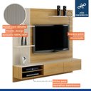 Ver imagem 5 de Painel para TV até 65 Polegadas MDF 200CMX175CM Frisado Montana Marrom