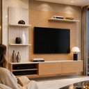 Ver mais imagens de Painel para TV até 65 Polegadas MDF 200CMX175CM Frisado Montana Marrom