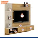 Ver imagem 7 de Painel para TV até 65 Polegadas MDF 200CMX175CM Frisado Montana Marrom