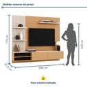 Ver imagem 7 de Painel para TV até 65 Polegadas MDF 200CMX175CM Frisado Montana Marrom