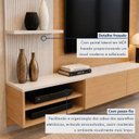 Ver imagem 3 de Painel para TV até 65 Polegadas MDF 200CMX175CM Frisado Montana Marrom