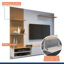 Ver imagem 4 de Painel para TV até 65 Polegadas MDF 200CMX175CM Frisado Montana Bege