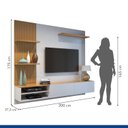 Ver imagem 6 de Painel para TV até 65 Polegadas MDF 200CMX175CM Frisado Montana Bege