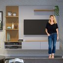 Ver mais imagens de Painel para TV até 65 Polegadas MDF 200CMX175CM Frisado Montana Bege