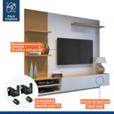 Ver imagem 3 de Painel para TV até 65 Polegadas MDF 200CMX175CM Frisado Montana Bege