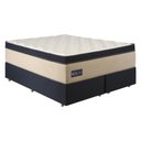 Ver imagem 2 de Cama Box Conjugado King com Colchão (193x78x203) Royal Blue Gazin Cr35301 Bege/azul