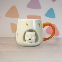 Caneca de Porcelana Gatinha Cute Coffee 310ml - 2