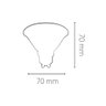 Lâmpada Led Save Energy Ar70 Dimerizável 8w Gu10 Alto Irc 90 Bivolt 2700k Luz Amarela Se-100.1498 - 3
