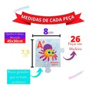 Ver imagem 2 de Quebra-Cabeça Alfabeto - 26 Peças - Cocomelon - Nig