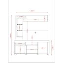 Ver imagem 4 de Home Theater Ícaro para Tv até 50 Polegadas Cumaru Opala Liberty Móveis 1,60m