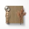 Mesa de Centro Decorativa 70x30,3x44 cm - Base de Aço Metalon Cor Preta - 4