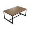 Mesa de Centro Decorativa 70x30,3x44 cm - Base de Aço Metalon Cor Preta - 1