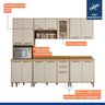 Cozinha Completa 5 Peças Detalhe Vidro Áustria  - 2